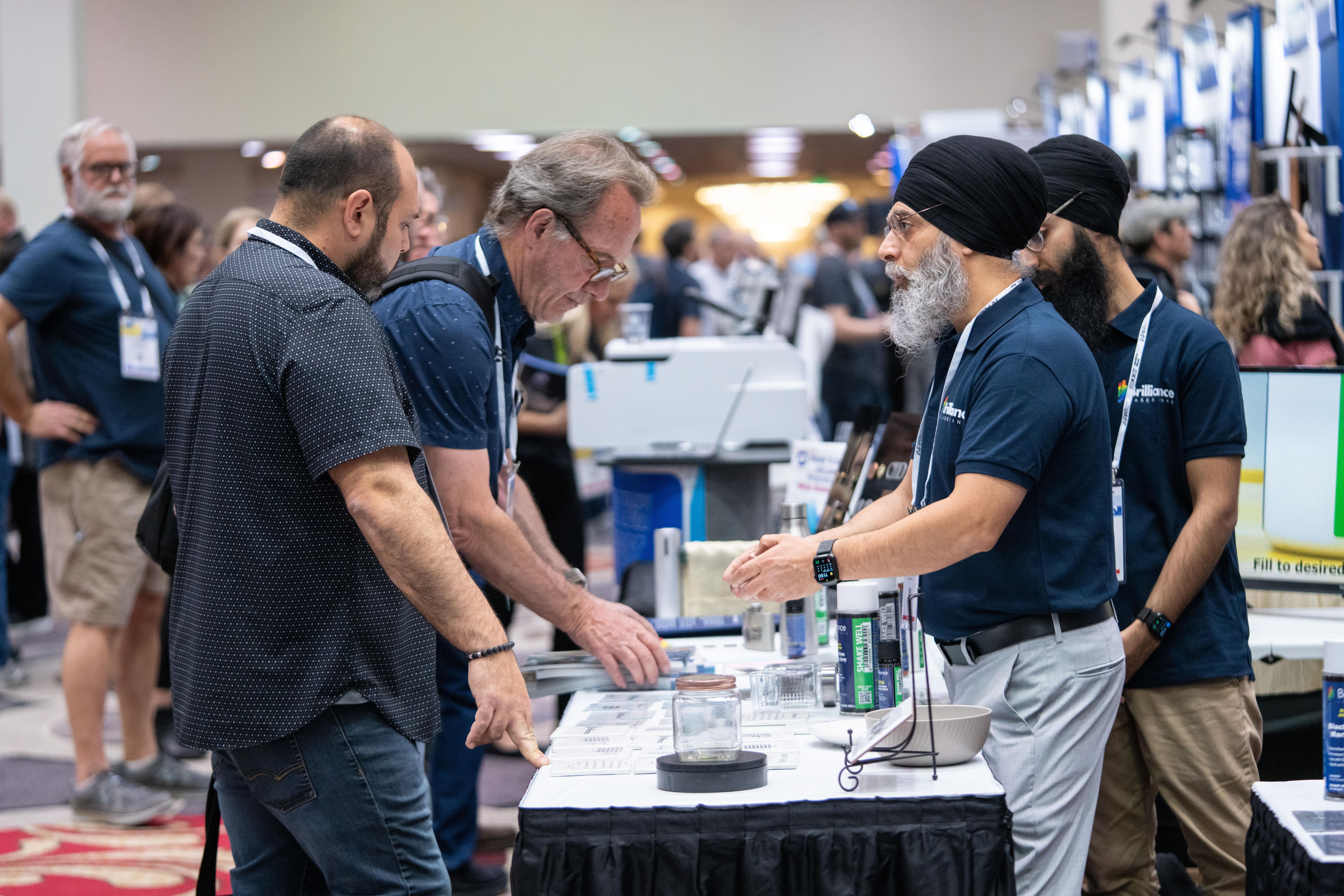 Attendee Explores Products on the Show Floor
